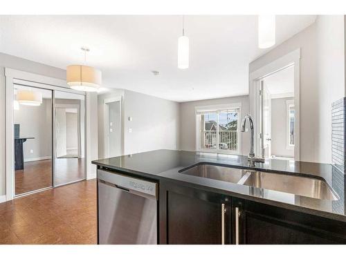 2212-155 Skyview Ranch Way Ne, Calgary, AB - Indoor Photo Showing Kitchen With Double Sink