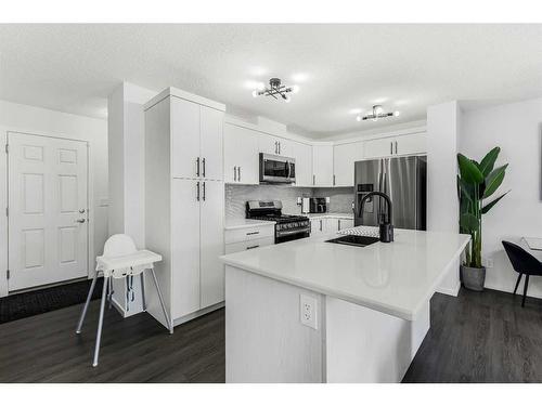 1482 148 Avenue Nw, Calgary, AB - Indoor Photo Showing Kitchen With Stainless Steel Kitchen With Upgraded Kitchen