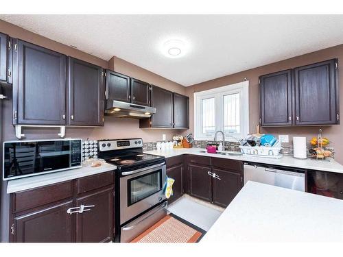 35 Falton Drive Ne, Calgary, AB - Indoor Photo Showing Kitchen With Double Sink
