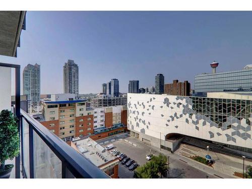 1202-450 8 Avenue Se, Calgary, AB - Outdoor With Balcony With View