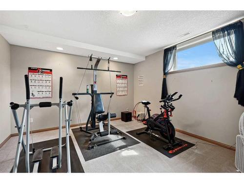 220 Country Lane Drive, Rural Rocky View County, AB - Indoor Photo Showing Gym Room