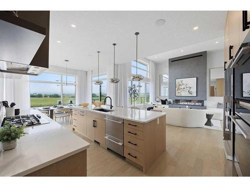 16225-Hamilton Heights Mews, Rural Foothills County, AB - Indoor Photo Showing Kitchen With Upgraded Kitchen