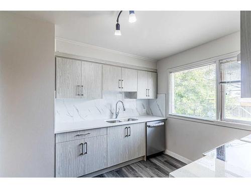 2028 6 Street Ne, Calgary, AB - Indoor Photo Showing Kitchen With Double Sink