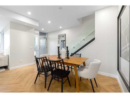 108-8445 Broadcast Avenue Sw, Calgary, AB - Indoor Photo Showing Dining Room