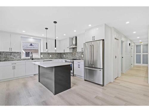 80 Scanlon Place Nw, Calgary, AB - Indoor Photo Showing Kitchen With Upgraded Kitchen