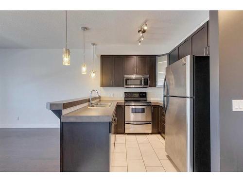 309-1108 15 Street Sw, Calgary, AB - Indoor Photo Showing Kitchen With Stainless Steel Kitchen