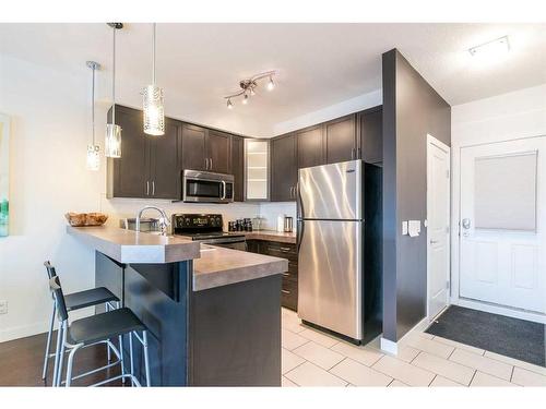 309-1108 15 Street Sw, Calgary, AB - Indoor Photo Showing Kitchen With Stainless Steel Kitchen With Upgraded Kitchen