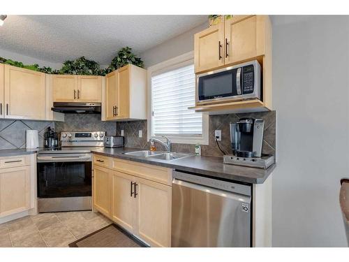 219-371 Marina Drive, Chestermere, AB - Indoor Photo Showing Kitchen With Double Sink