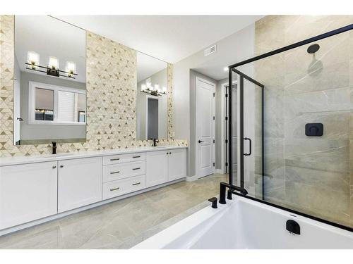 201-120 Marina Cove Se, Calgary, AB - Indoor Photo Showing Bathroom