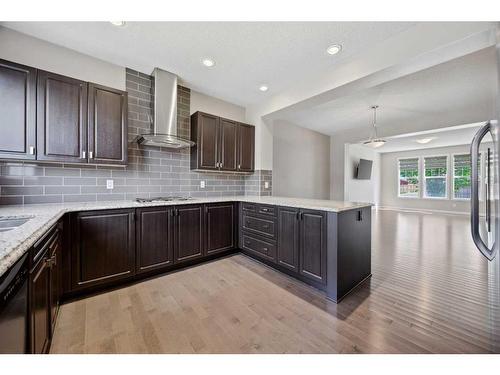 84 New Brighton Grove Se, Calgary, AB - Indoor Photo Showing Kitchen With Upgraded Kitchen