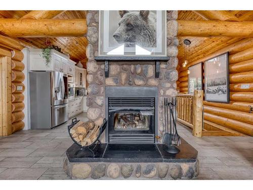 416 Ghost Lake Village Road, Ghost Lake, AB - Indoor With Fireplace