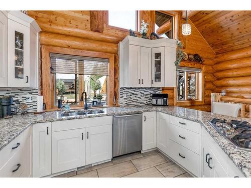 416 Ghost Lake Village Road, Ghost Lake, AB - Indoor Photo Showing Kitchen With Double Sink With Upgraded Kitchen