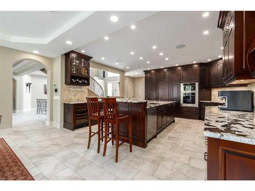 16 Wolfwillow Lane, Rural Rocky View County, AB - Indoor Photo Showing Kitchen With Upgraded Kitchen