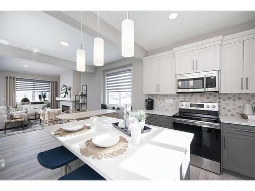 706 Wolf Willow Boulevard Se, Calgary, AB - Indoor Photo Showing Kitchen With Upgraded Kitchen