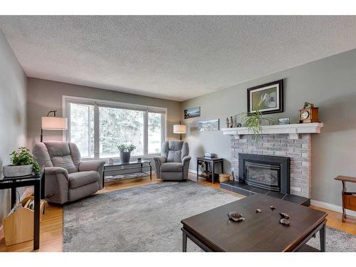 20 Lake Linnet Close Se, Calgary, AB - Indoor Photo Showing Living Room With Fireplace