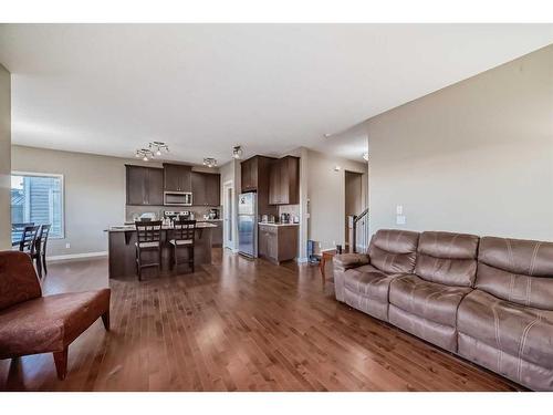 22 Silverado Plains Common Sw, Calgary, AB - Indoor Photo Showing Living Room With Fireplace