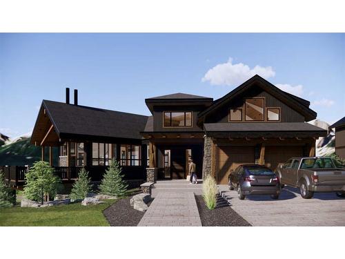 443 Mountain Tranquility Place, Canmore, AB - Outdoor With Deck Patio Veranda With Facade