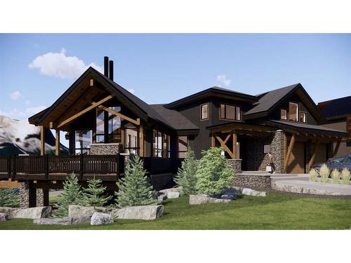 443 Mountain Tranquility Place, Canmore, AB - Outdoor With Deck Patio Veranda With Facade