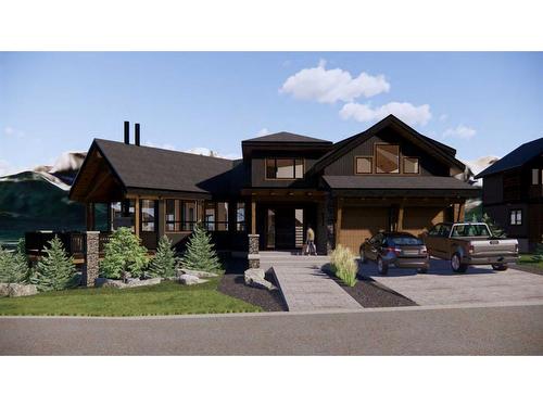 443 Mountain Tranquility Place, Canmore, AB - Outdoor With Deck Patio Veranda With Facade