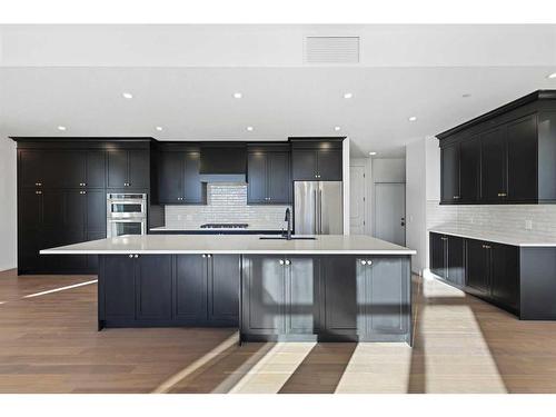 101-120 Marina Cove Se, Calgary, AB - Indoor Photo Showing Kitchen With Stainless Steel Kitchen With Upgraded Kitchen