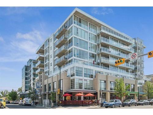 707-1087 2 Avenue Nw, Calgary, AB - Outdoor With Balcony With Facade