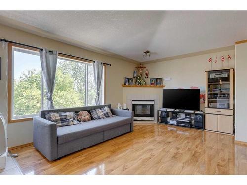 244 Fresno Place Ne, Calgary, AB - Indoor Photo Showing Living Room With Fireplace