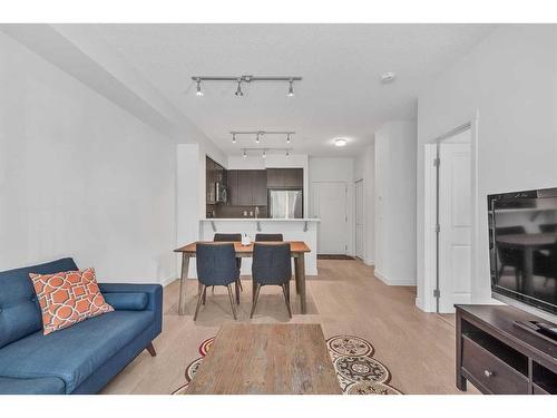 41-25 Auburn Meadows Avenue Se, Calgary, AB - Indoor Photo Showing Living Room With Fireplace