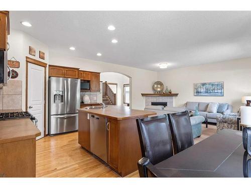 68 Cranfield Gardens Se, Calgary, AB - Indoor Photo Showing Kitchen With Stainless Steel Kitchen