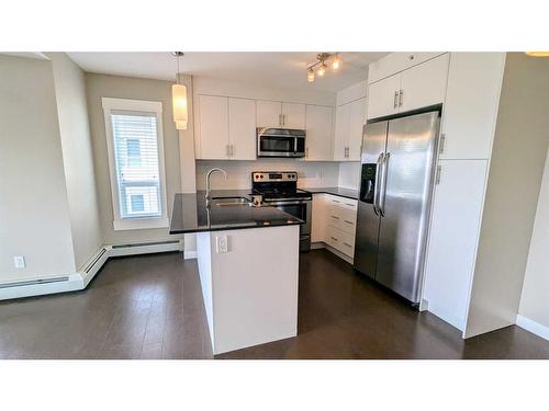 2412-240 Skyview Ranch Road Ne, Calgary, AB - Indoor Photo Showing Kitchen With Stainless Steel Kitchen With Upgraded Kitchen