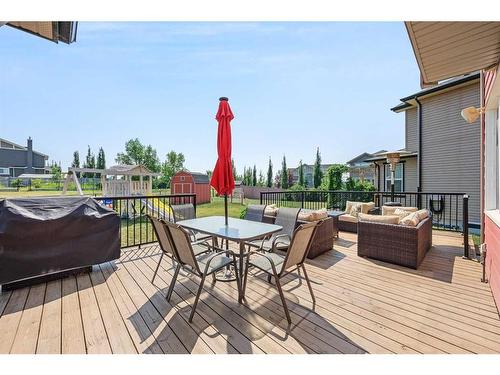 290 Kingsbury View Se, Airdrie, AB - Outdoor With Deck Patio Veranda With Exterior