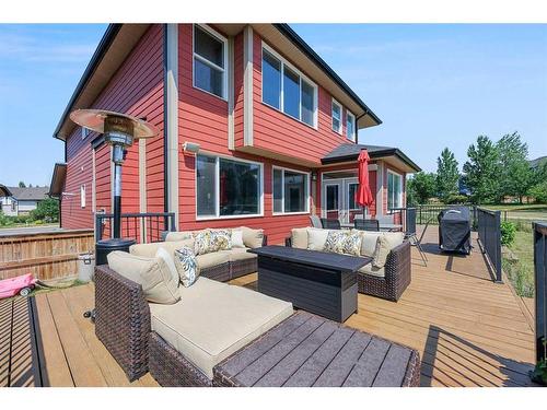 290 Kingsbury View Se, Airdrie, AB - Outdoor With Deck Patio Veranda With Exterior