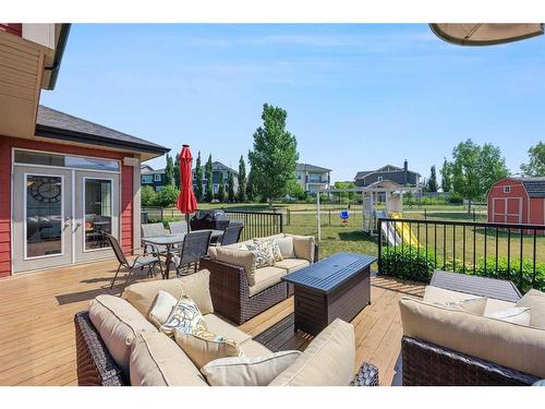 290 Kingsbury View Se, Airdrie, AB - Outdoor With Deck Patio Veranda With Exterior