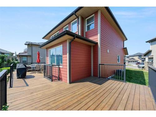 290 Kingsbury View Se, Airdrie, AB - Outdoor With Deck Patio Veranda With Exterior