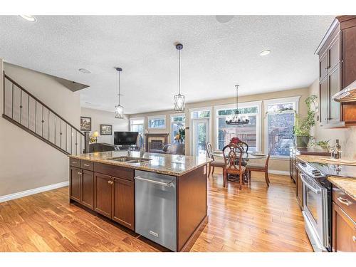 44 Auburn Sound Court Se, Calgary, AB - Indoor Photo Showing Kitchen With Double Sink With Upgraded Kitchen