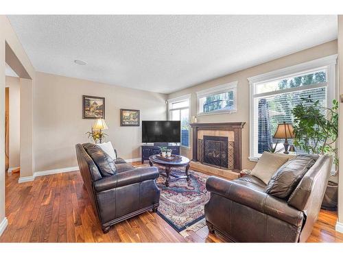 44 Auburn Sound Court Se, Calgary, AB - Indoor Photo Showing Living Room With Fireplace