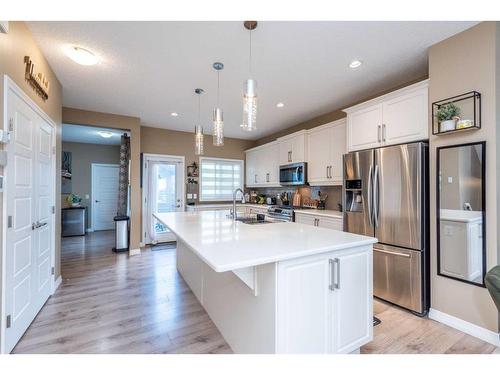 63 Cornerstone Passage Ne, Calgary, AB - Indoor Photo Showing Kitchen With Upgraded Kitchen