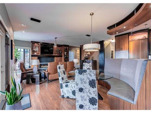 954 Drury Avenue Ne, Calgary, AB - Indoor Photo Showing Living Room With Fireplace