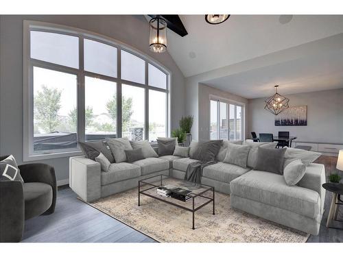 280 Masters Cove Se, Calgary, AB - Indoor Photo Showing Living Room