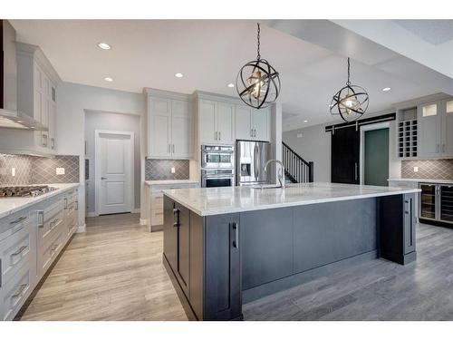 280 Masters Cove Se, Calgary, AB - Indoor Photo Showing Kitchen With Upgraded Kitchen