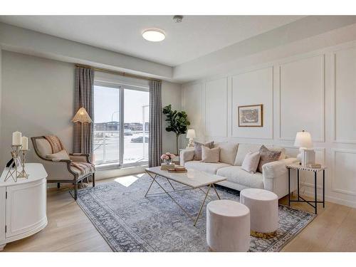 104-245 Edith Place Nw, Calgary, AB - Indoor Photo Showing Living Room