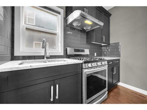 134 Red Sky Green Ne, Calgary, AB - Indoor Photo Showing Kitchen With Double Sink With Upgraded Kitchen