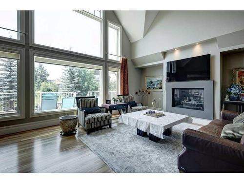 3 October Gold Gate, Rural Rocky View County, AB - Indoor Photo Showing Living Room With Fireplace