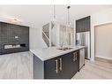 544 Walgrove Boulevard Se, Calgary, AB  - Indoor Photo Showing Kitchen With Stainless Steel Kitchen With Double Sink With Upgraded Kitchen 