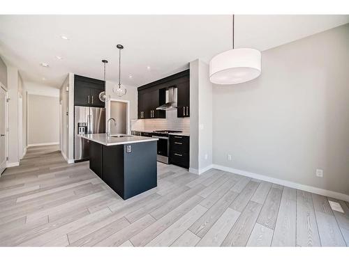 544 Walgrove Boulevard Se, Calgary, AB - Indoor Photo Showing Kitchen With Stainless Steel Kitchen With Upgraded Kitchen