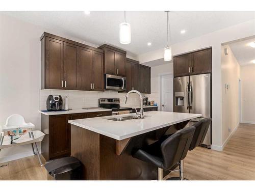 1167 Copperfield Boulevard Se, Calgary, AB - Indoor Photo Showing Kitchen With Stainless Steel Kitchen With Double Sink With Upgraded Kitchen