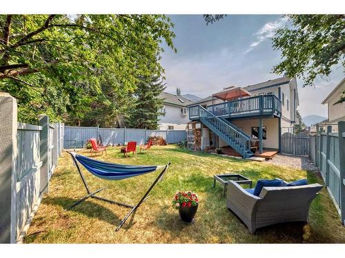 308 Canyon Close, Canmore, AB - Outdoor With Deck Patio Veranda With Backyard