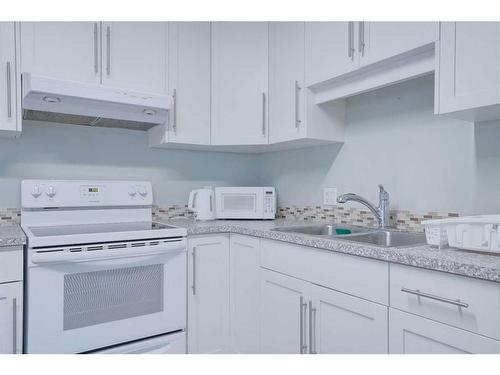 829 3 Avenue West, Drumheller, AB - Indoor Photo Showing Kitchen With Double Sink