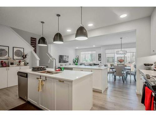 201 Walgrove Boulevard Se, Calgary, AB - Indoor Photo Showing Kitchen With Double Sink With Upgraded Kitchen