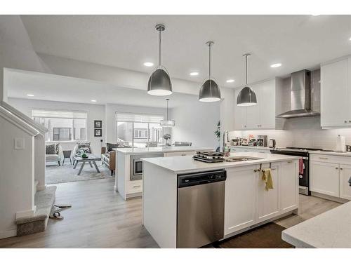 201 Walgrove Boulevard Se, Calgary, AB - Indoor Photo Showing Kitchen With Upgraded Kitchen