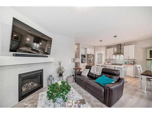 48 Nolanhurst Crescent Nw, Calgary, AB - Indoor Photo Showing Living Room With Fireplace